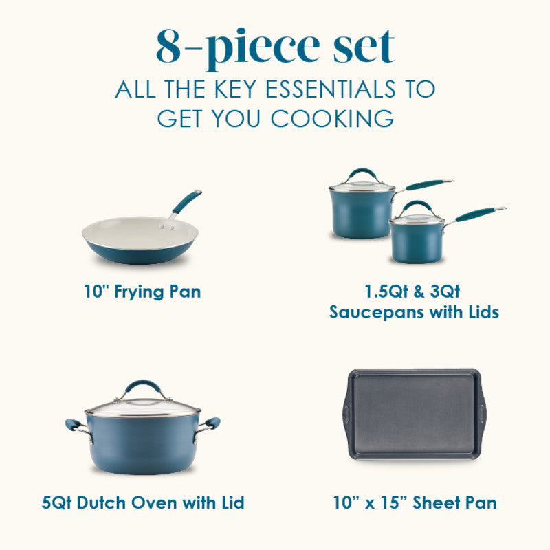 8-Piece Ceramic Nonstick Cookware Set - Image 4