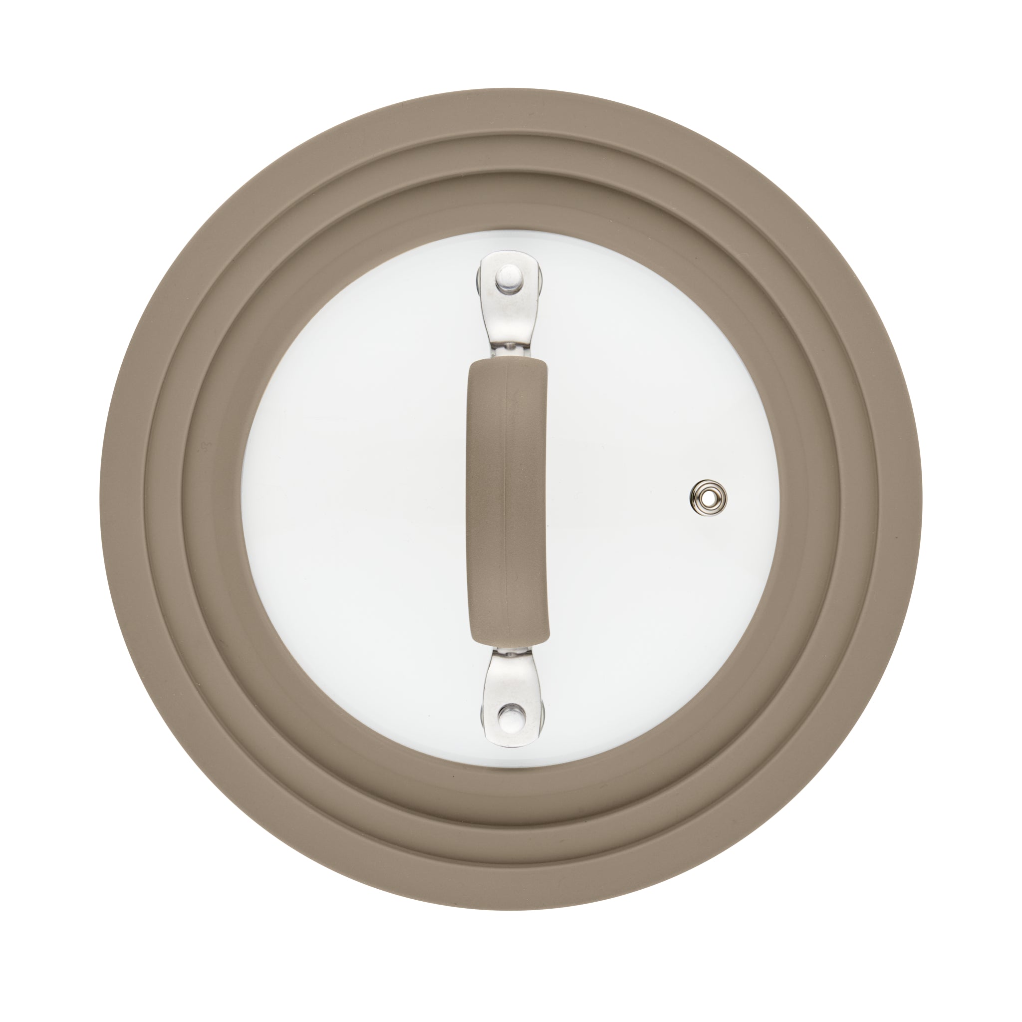 Small Universal Silicone-Rimmed Glass Lid, 6-8.5" - Image 3