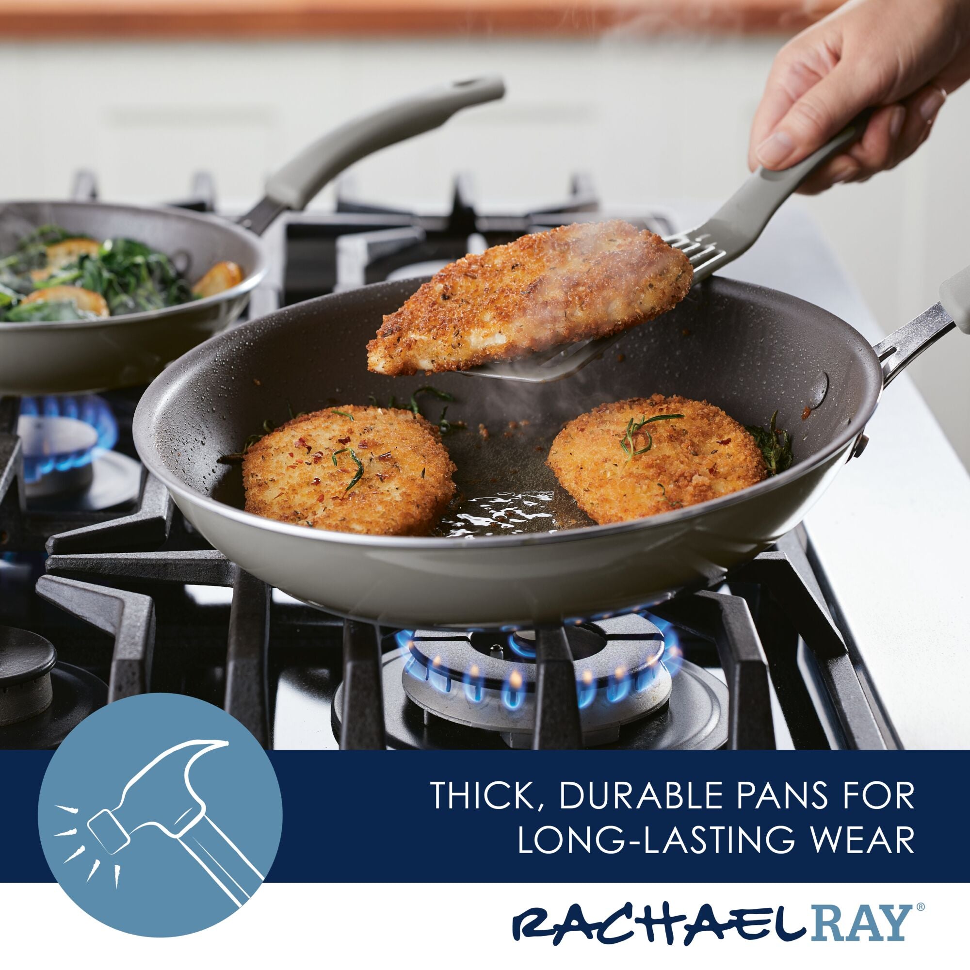 2-Piece Cook + Create Nonstick Frying Pan Set - Image 7