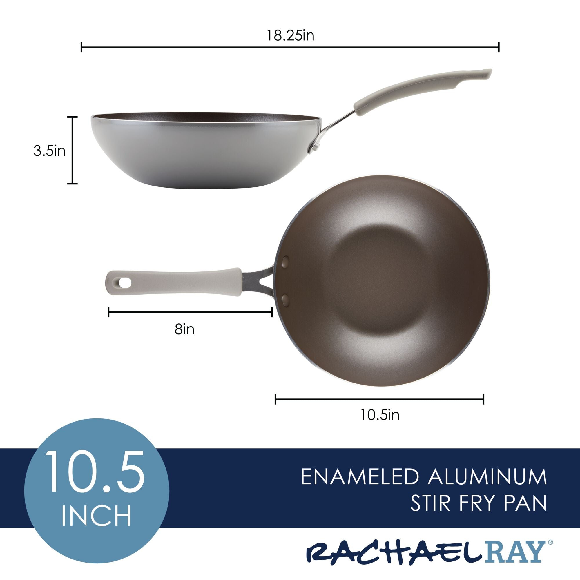10.5-Inch Cook + Create Nonstick Open Stir Fry - Image 5