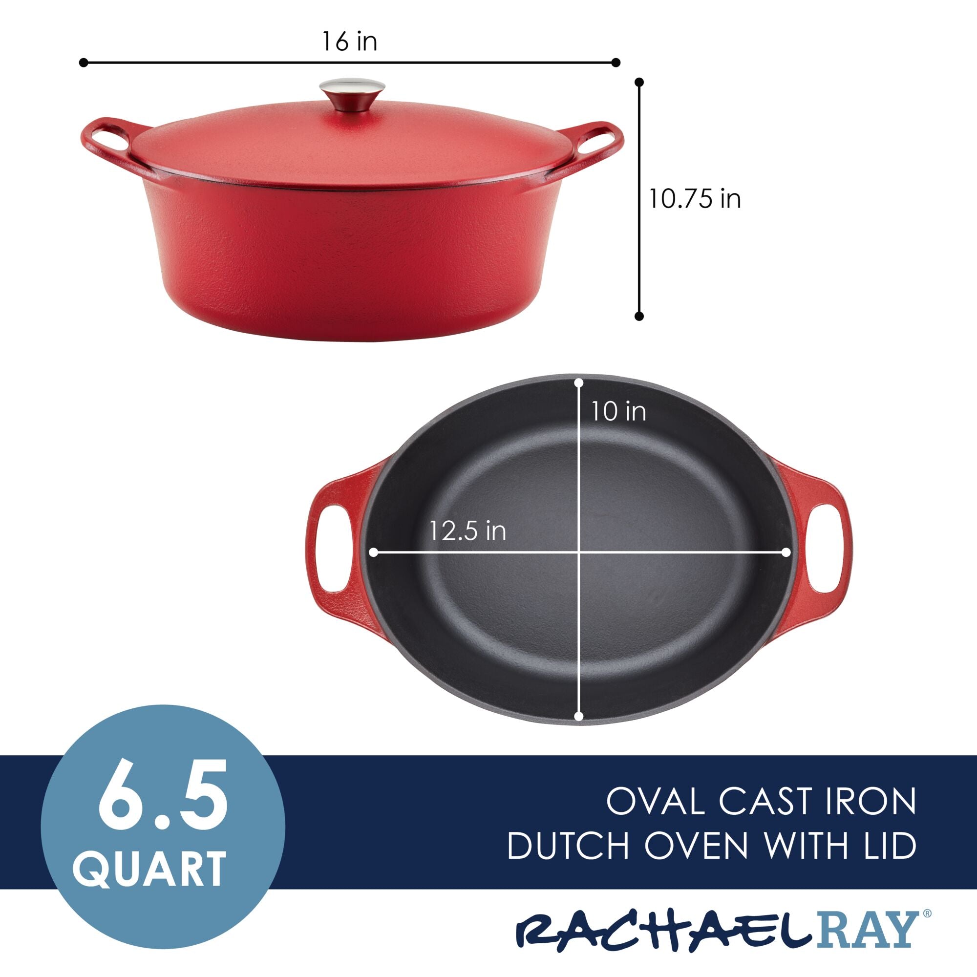 6.5-Quart NITRO Cast Iron Dutch Oven - Image 7
