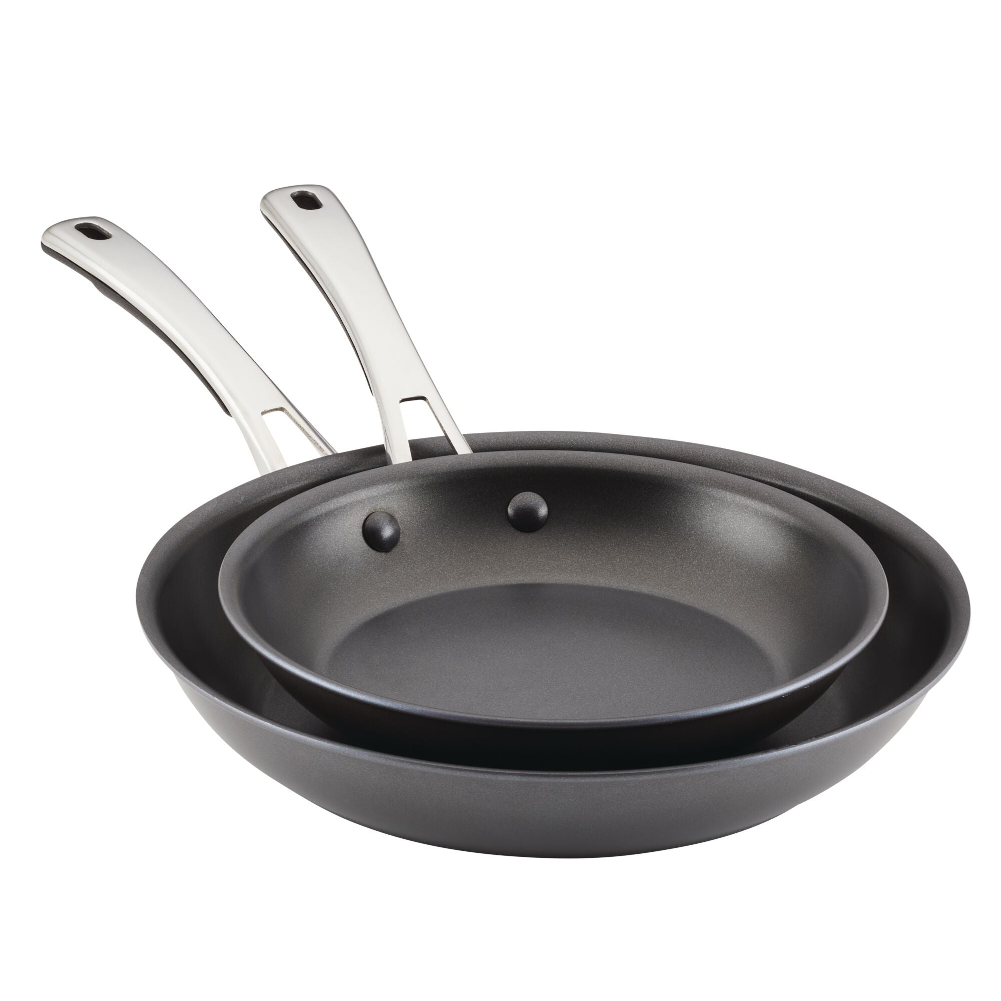 2-Piece Cook + Create Hard Anodized Nonstick Frying Pan Set - Image 2