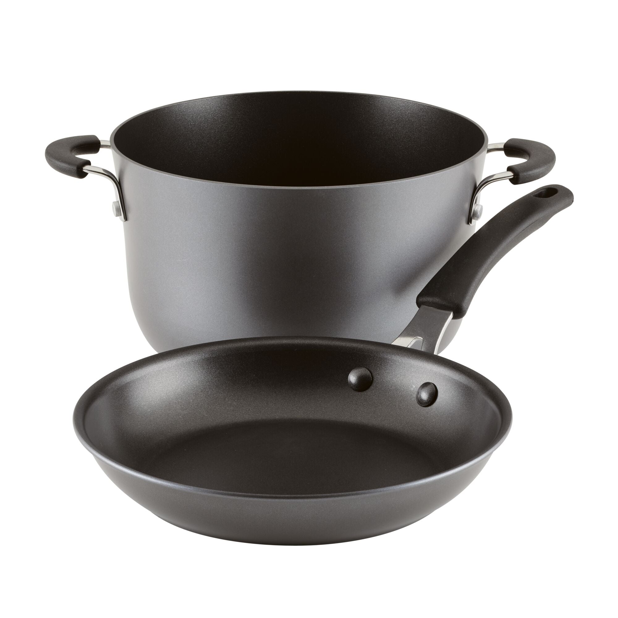 10-Piece Cook + Create Hard Anodized Nonstick Cookware Set - Image 2