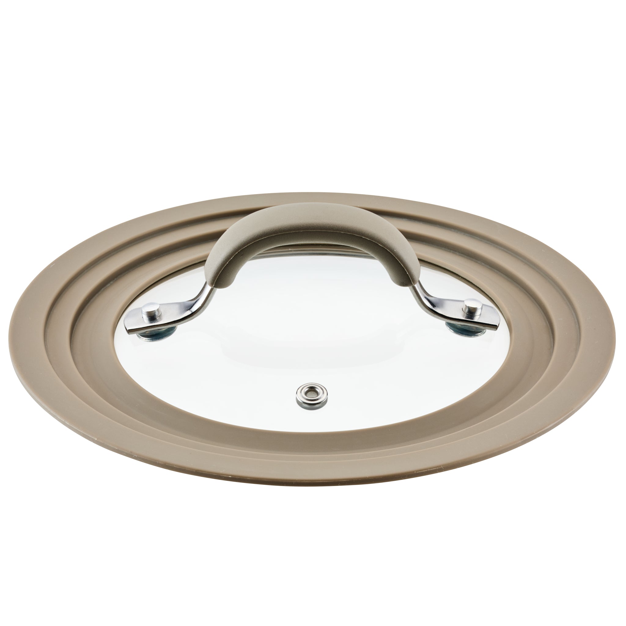 Small Universal Silicone-Rimmed Glass Lid, 6-8.5" - Image 2