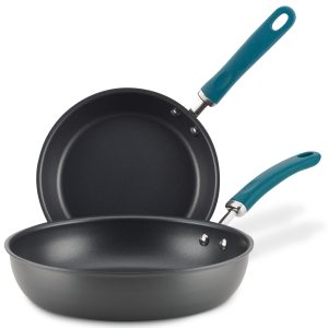 9.5-Inch and 11.75-Inch Hard Anodized Nonstick Induction Frying Pan Set
