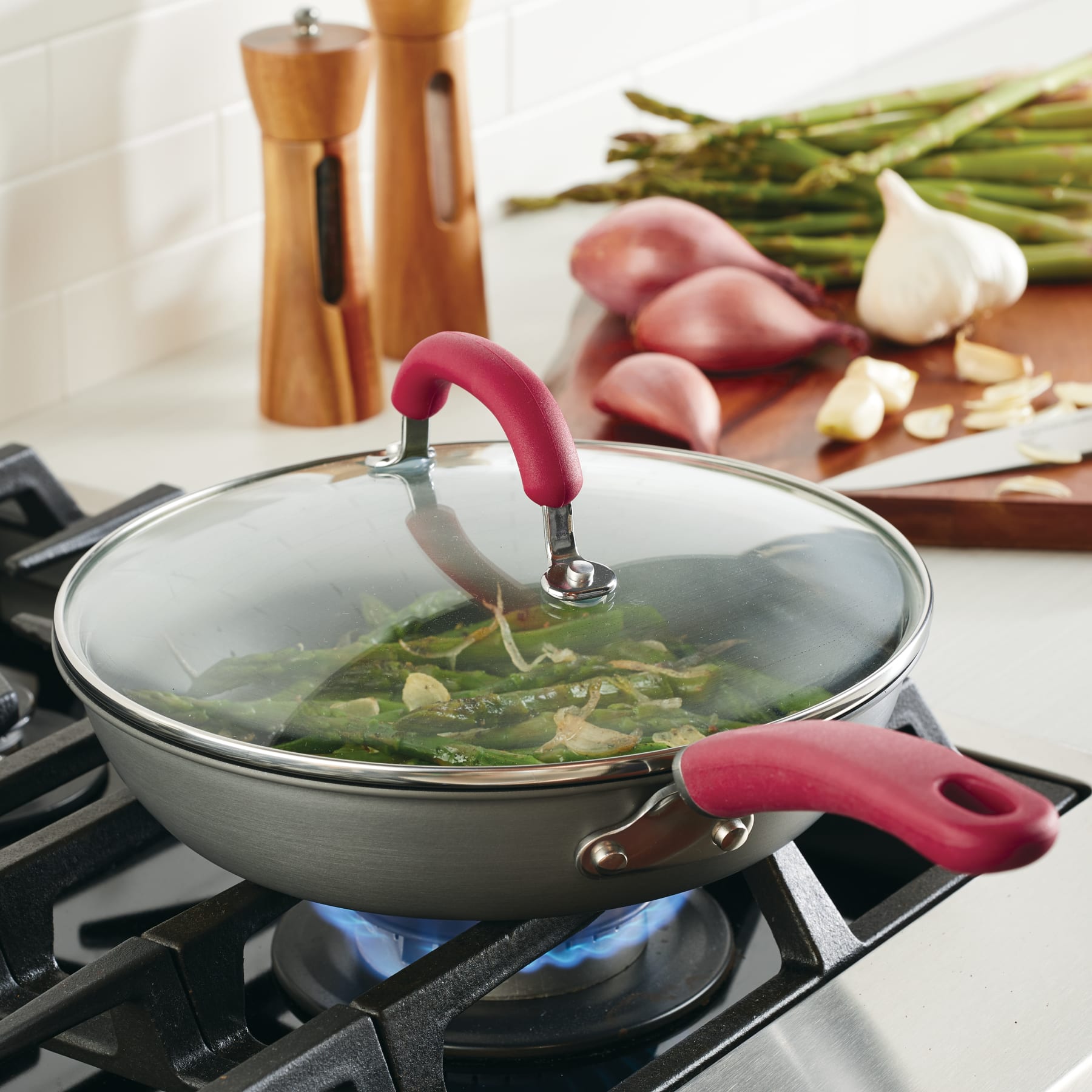 10.25-Inch Hard Anodized Nonstick Induction Covered Deep Frying Pan - Image 14